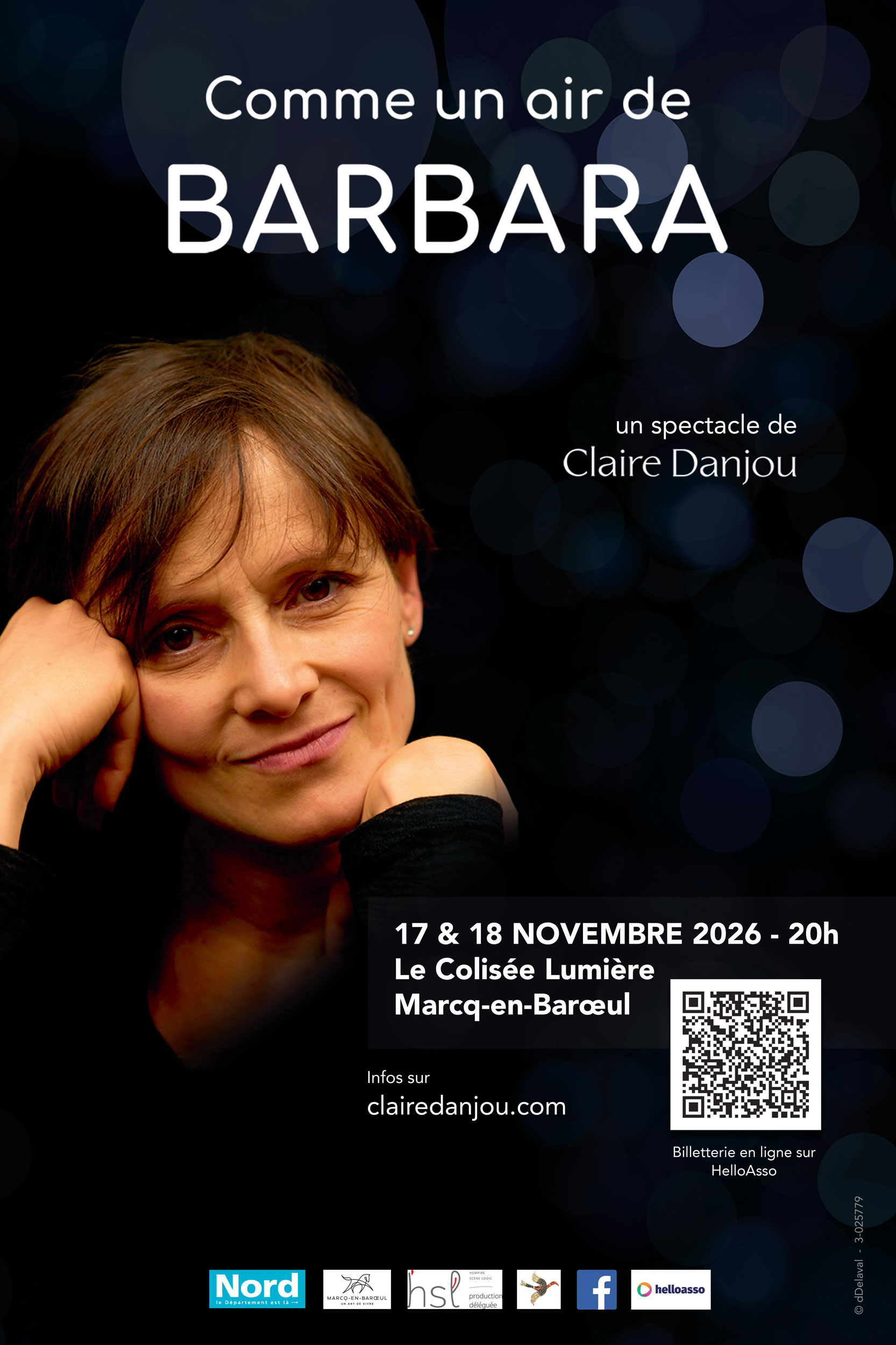 Affiche du spectacle Comme un air de Barbara